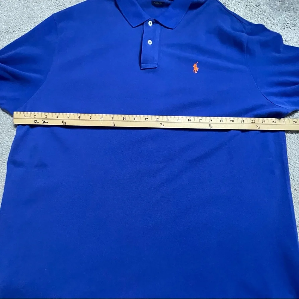 POLO Ralph Lauren Men's Royal Blue Short Sleeve Polo Shirt Sz XXL 2XL